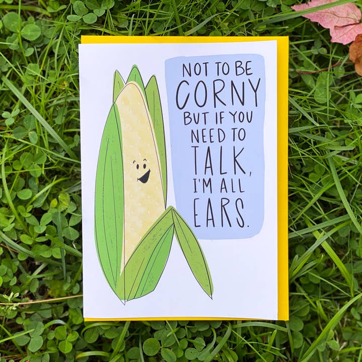 Ich bin ganz Ohr Freundschaftskarte von StoneDonut Design für den Großhandel von Stone Donut Design, LLC