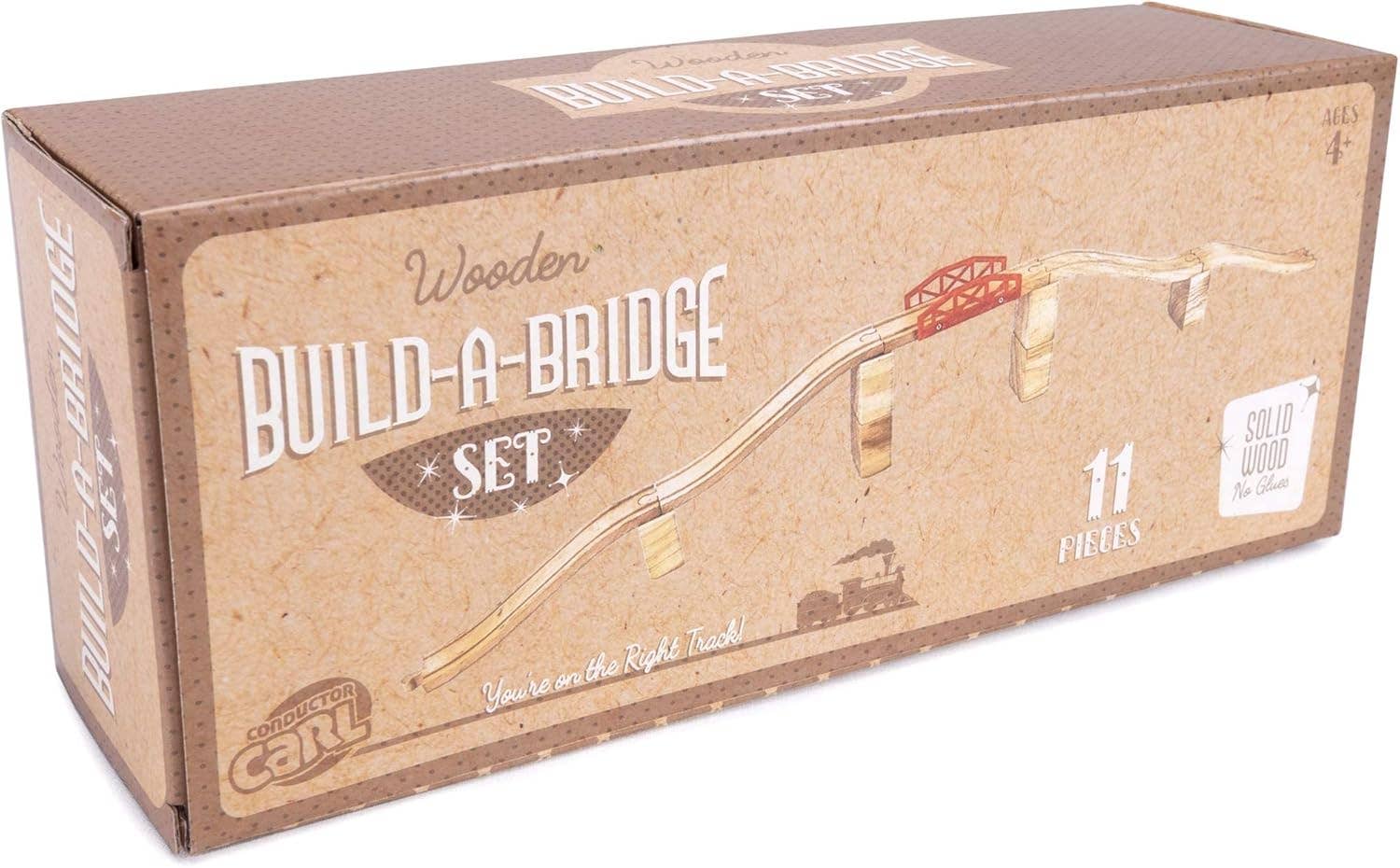 Chucklebox - Wholesale Wood Toy - Kids - Wooden Train Build-a-Bridge Starter Set5