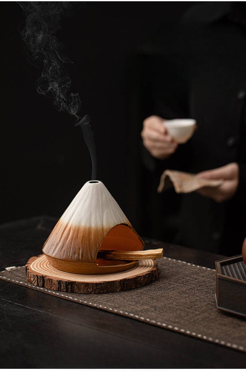 Gohobi （We cover U.S. import duties） - Wholesale Incense Holder - Gohobi Mount Fuji Ceramic Incense Fireplace18