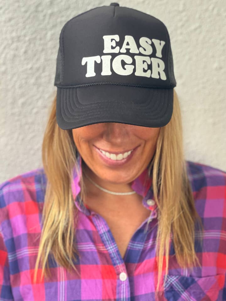 Easy Tiger - Black Trucker for wholesale by Arnie + Ollie