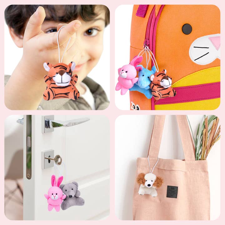 Fun Little Toys - Vente Cartes de Saint-Valentin - Ensemble de 28 jouets en peluche avec animaux avec cartes de Saint-Valentin5