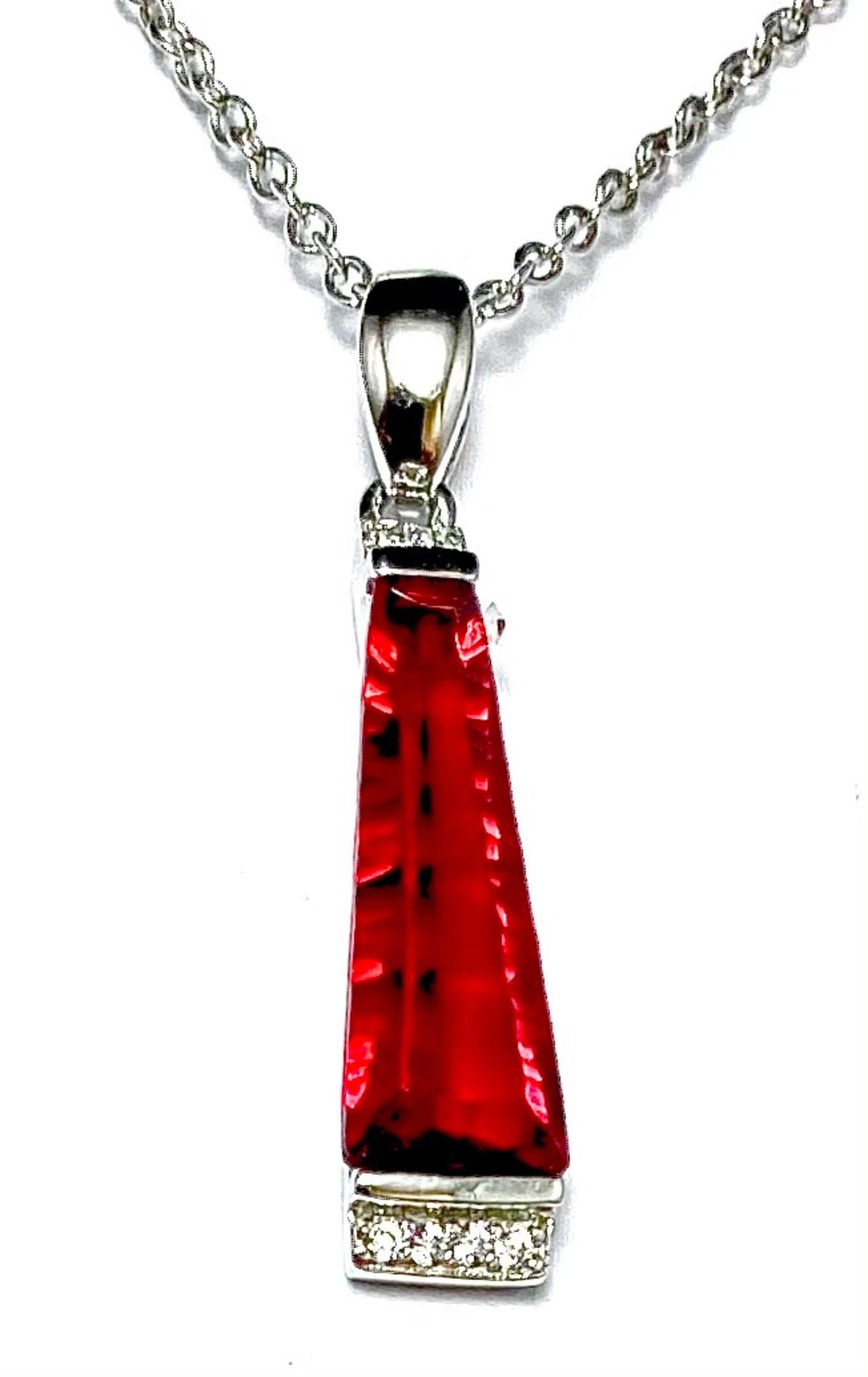 Twan Kee Jewelry - Wholesale Pendant/Charm Necklace - Fancy Cut Helenite & CZ Sterling Silver Pendant2