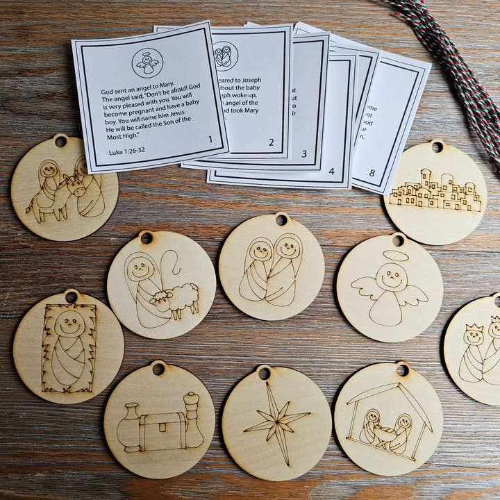 Ensemble de décorations de la Nativité - Activité artisanale religieuse à faire soi-même pour la vente par LB Personalized Design