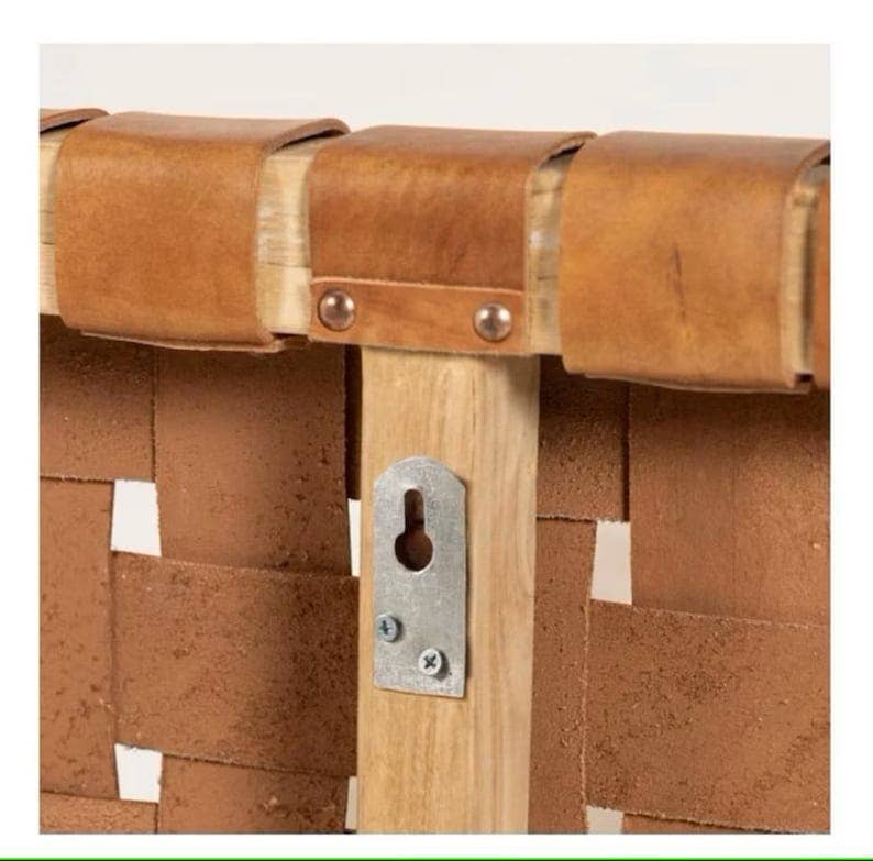 BohoVibeCraft - Vente Tête de lit - Tête de lit en cuir tressé marocain, naturellement élégante11