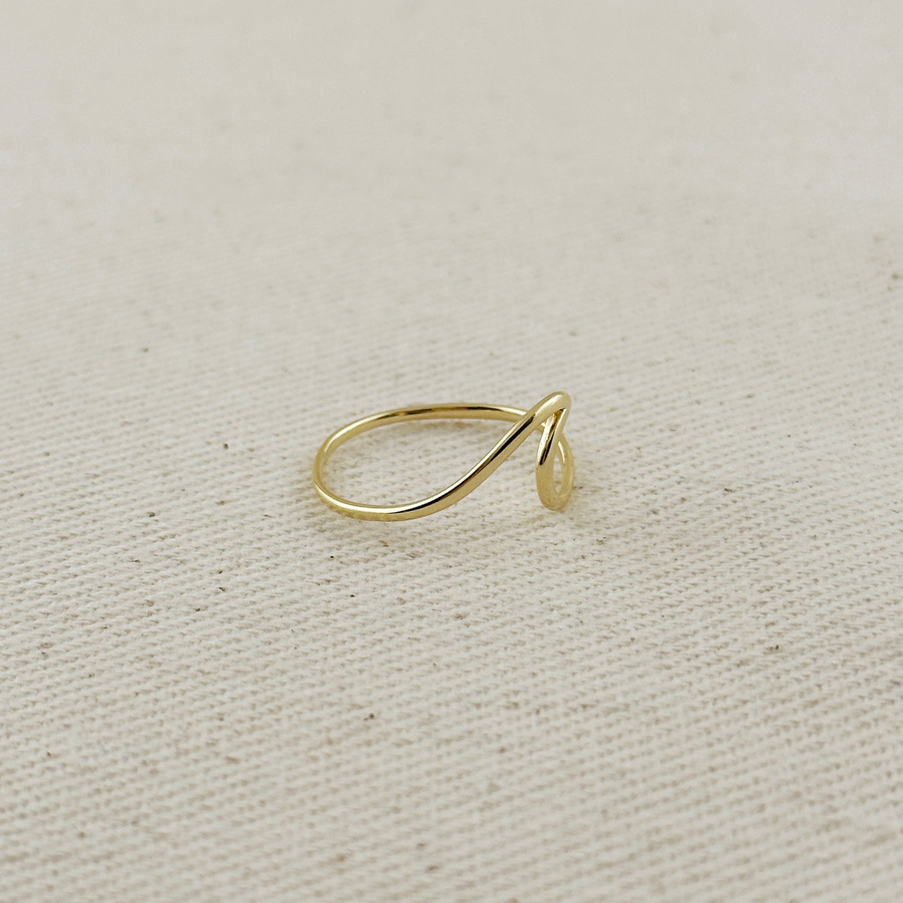 GoldFi - Wholesale Band/Stacked Ring - 18k Gold Filled Wave Ring2