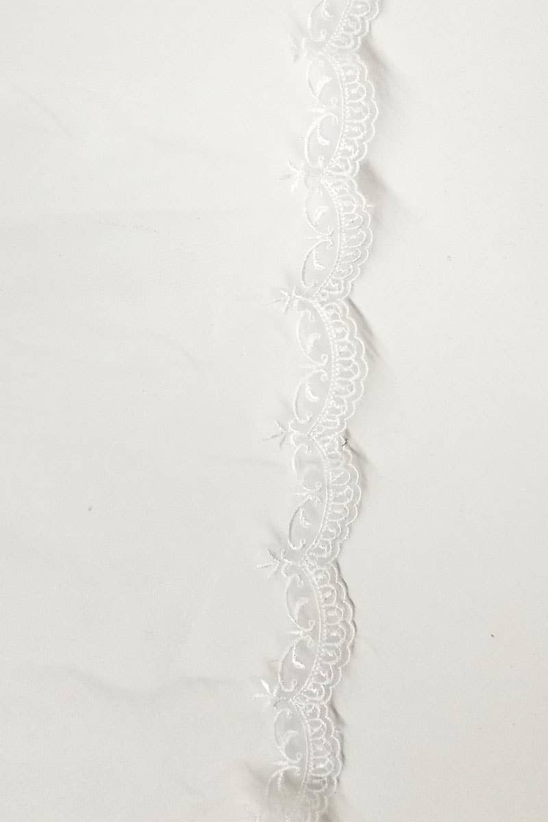 Chicas - Vente Voile – femme - Voile de mariée brodé, 110 pouces (280 cm) de longueur. V1088-1104