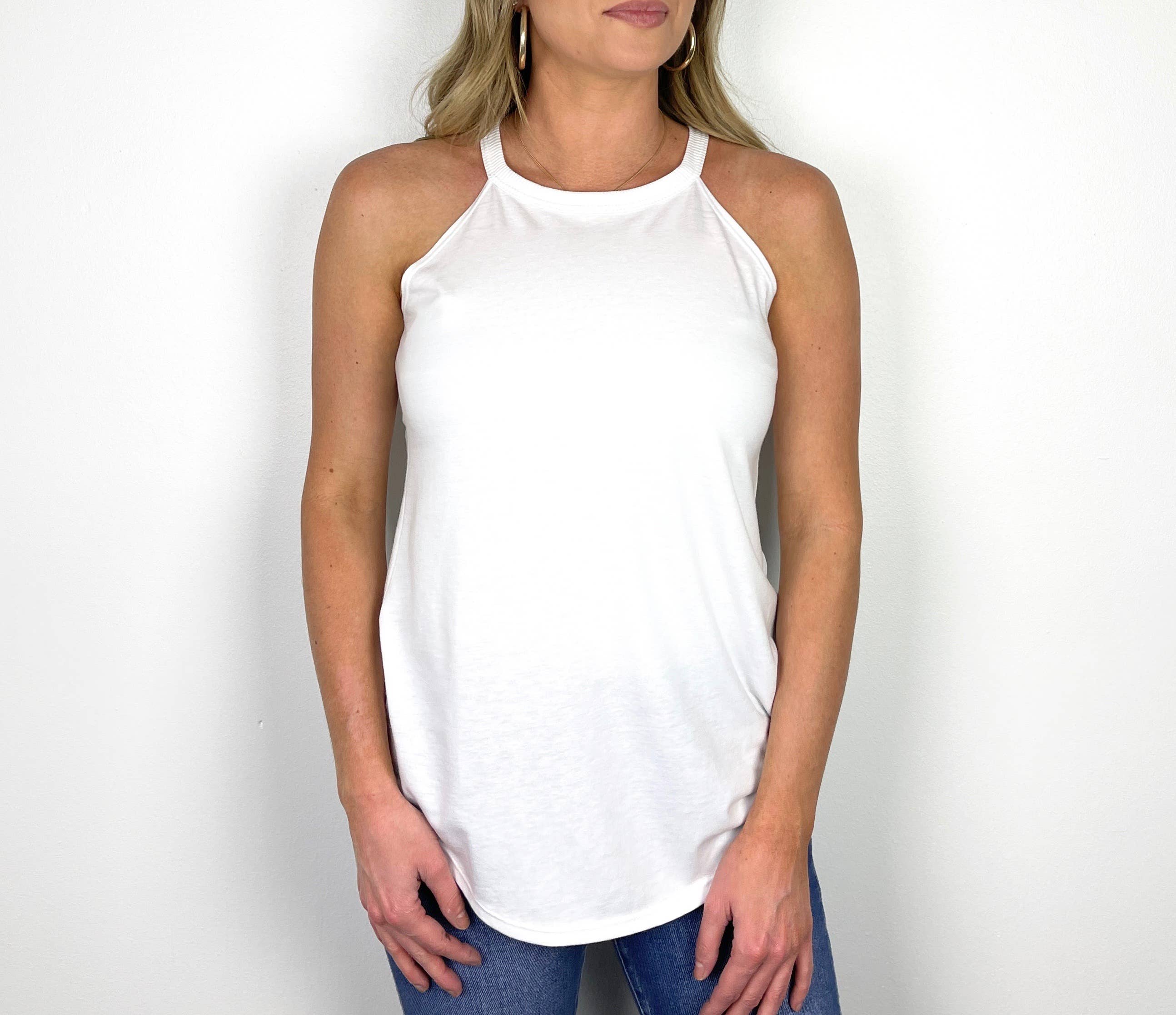 Trendznmore - Modern Graphic Apparel - Wholesale Tank Top - Women's - Solid Women's Perfect Tri Rocker Tanks0