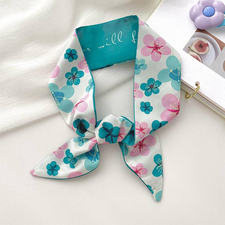 ACCITY - Wholesale Scarf - Women's - BLUE TIE BAG SOUVENIR RIBBON SCARF_CWASC07162