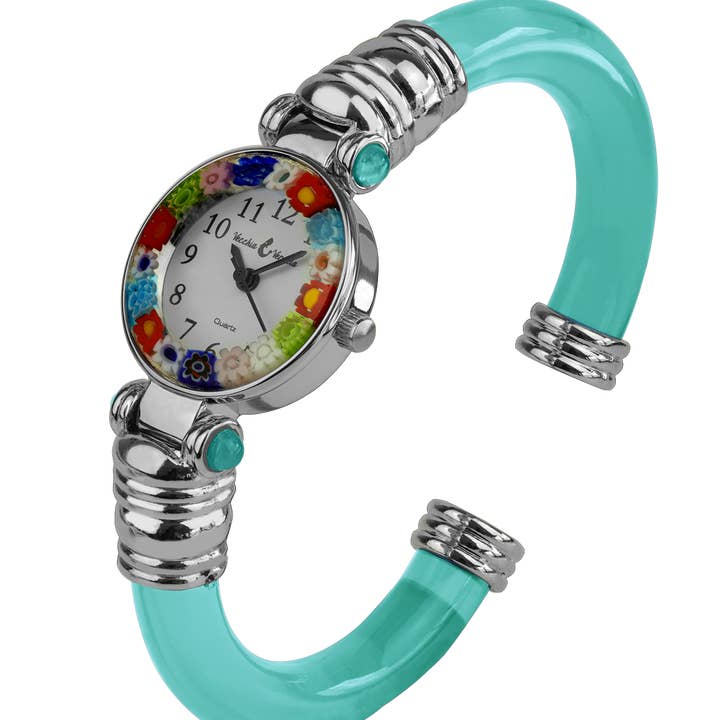 Alice Sturzinger LLC – Großhandel Armbanduhr – Damen – Santa Marta Millefiori Murano Armreifuhr - Verschiedene Farben5