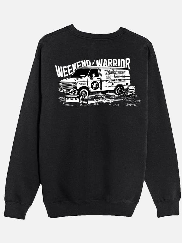 Weekend Warrior Girocollo – Nero per la vendita all'ingrosso da parte di MotoOption