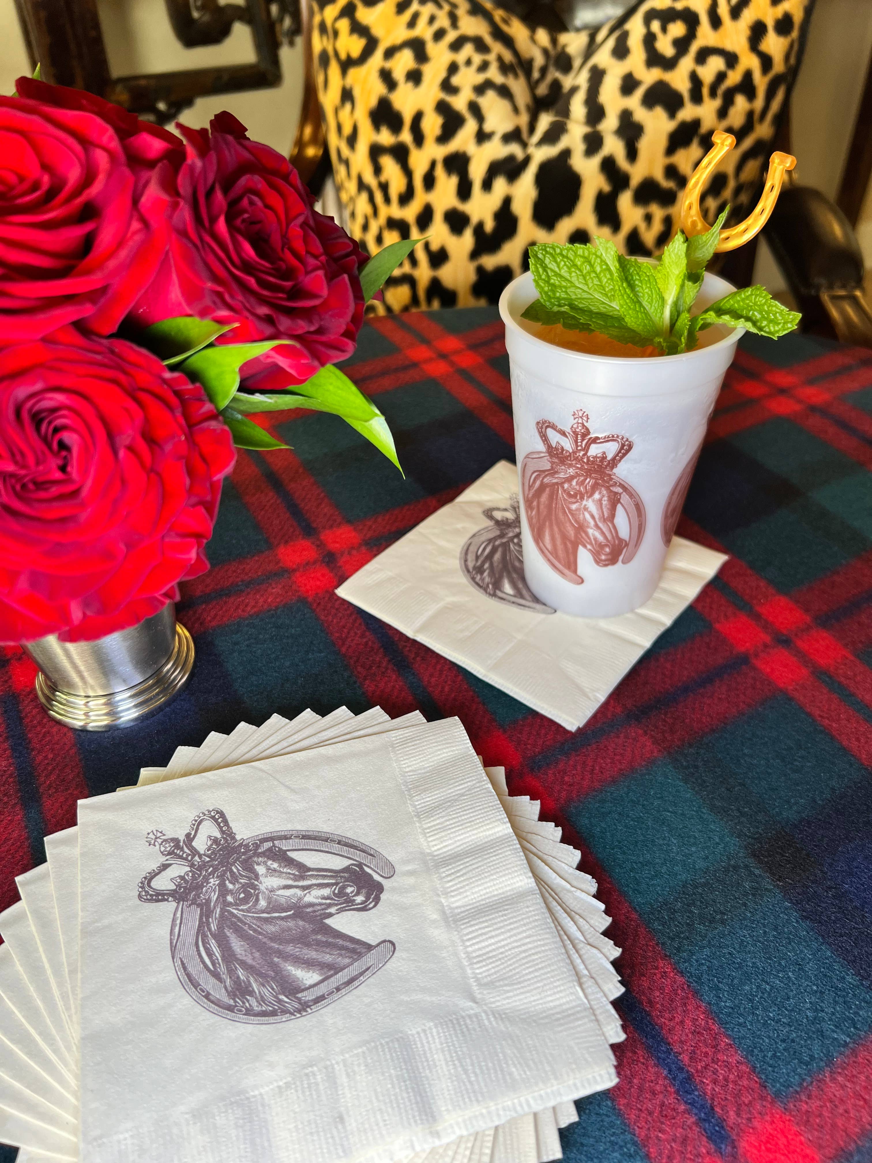 Alexa Pulitzer - Wholesale Disposable Napkin - Royal Horse Beverage Napkins1