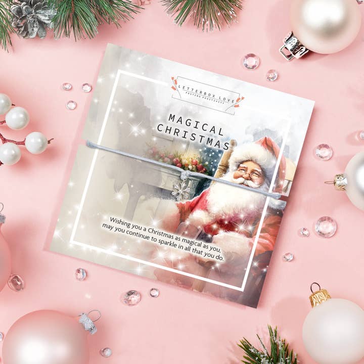 Letterbox Love Bracelets - Wholesale Charm/dangle bracelet - Magical Christmas Santa Snowflake Bracelet 1