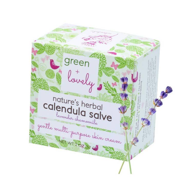 green + lovely - Wholesale Healing Salve/Balm/Cream - Lavender, Nature's Herbal Calendula Salve - Eczema Cream