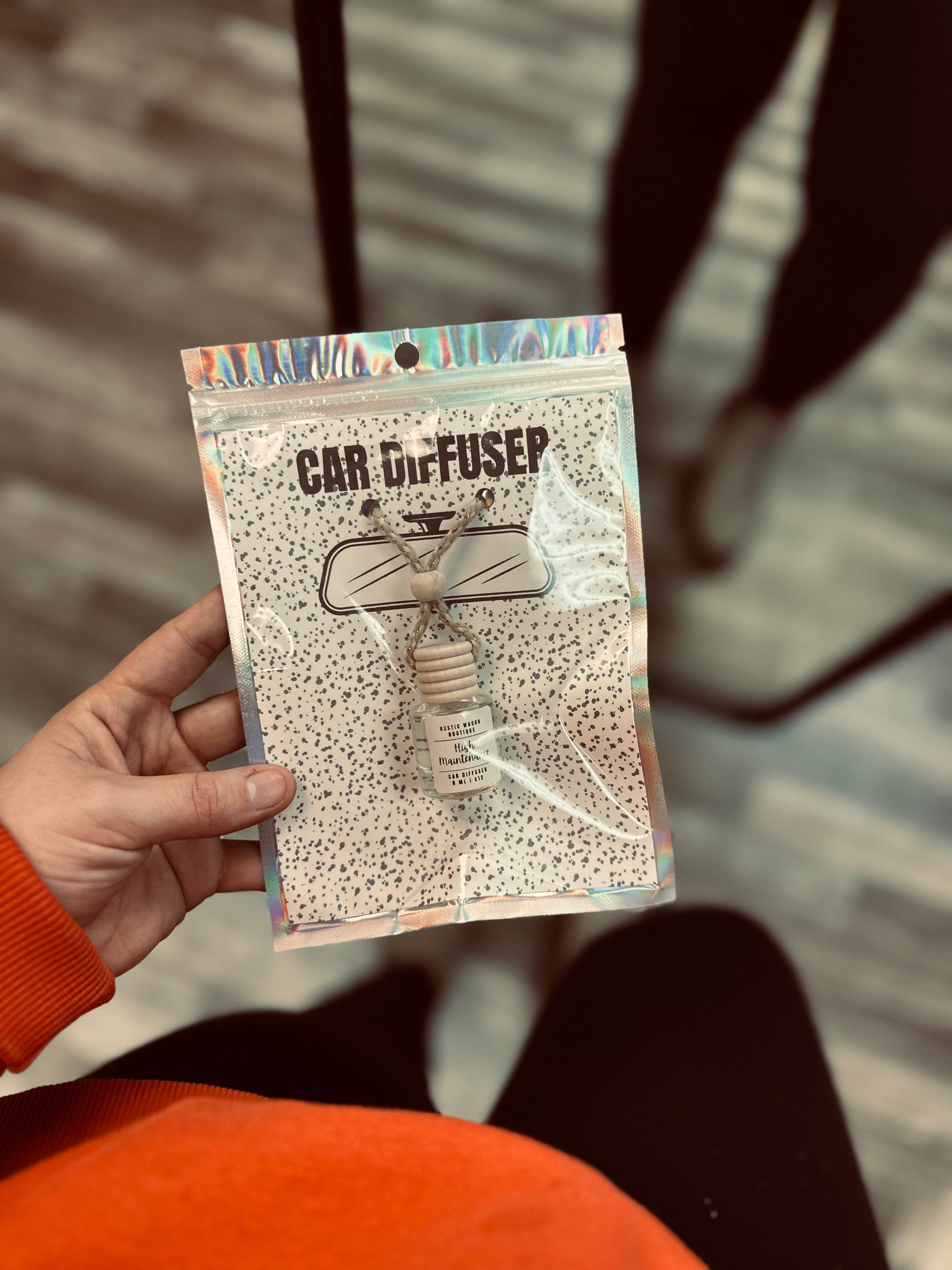 Rustic Wagon Wholesale - Wholesale Car Freshener - Women's - RTS || High Maintenance || Car Diffuser