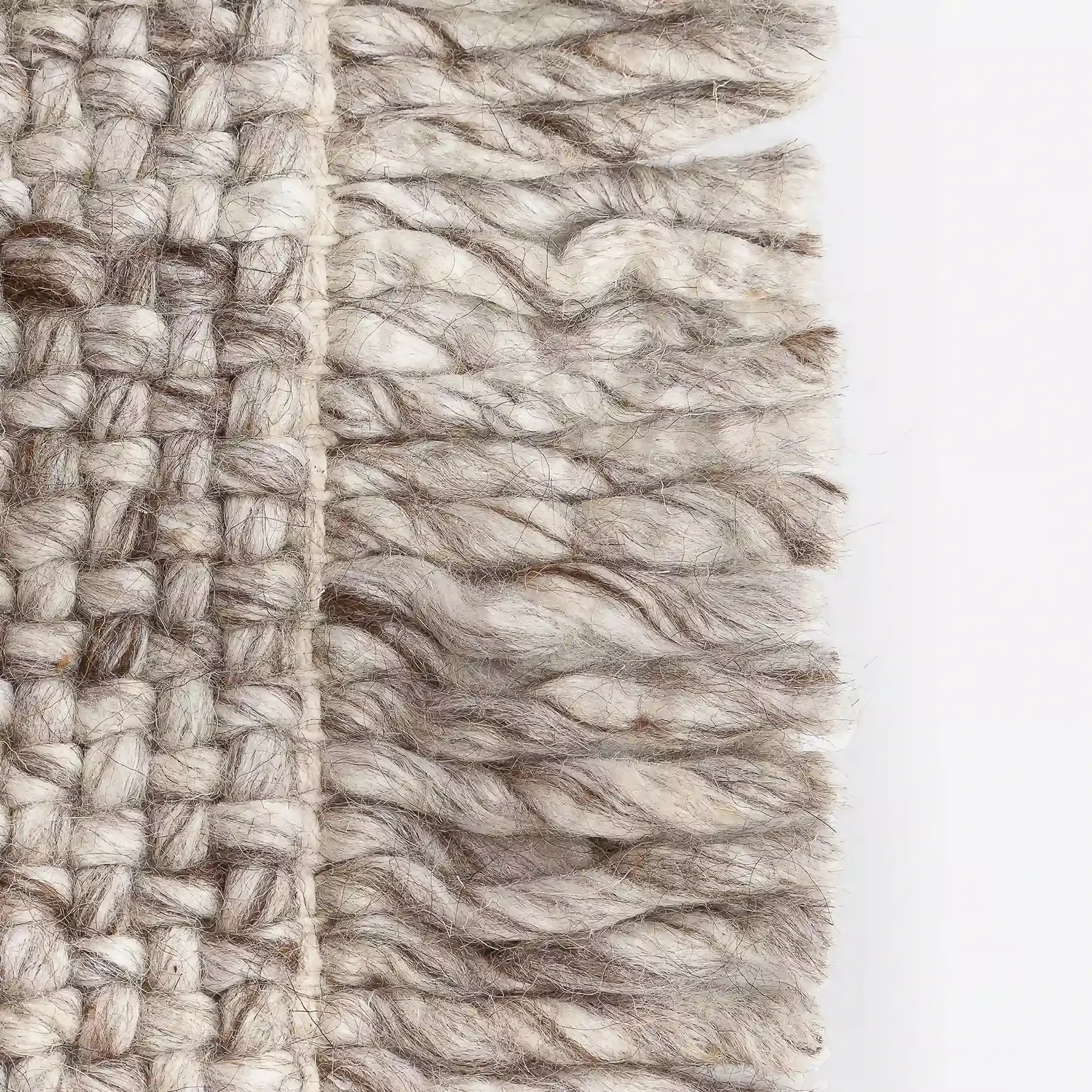 Dareels – Engroshandel Løst tæppe – DAHI tæppe i kurvefletning af uld og bomuld1