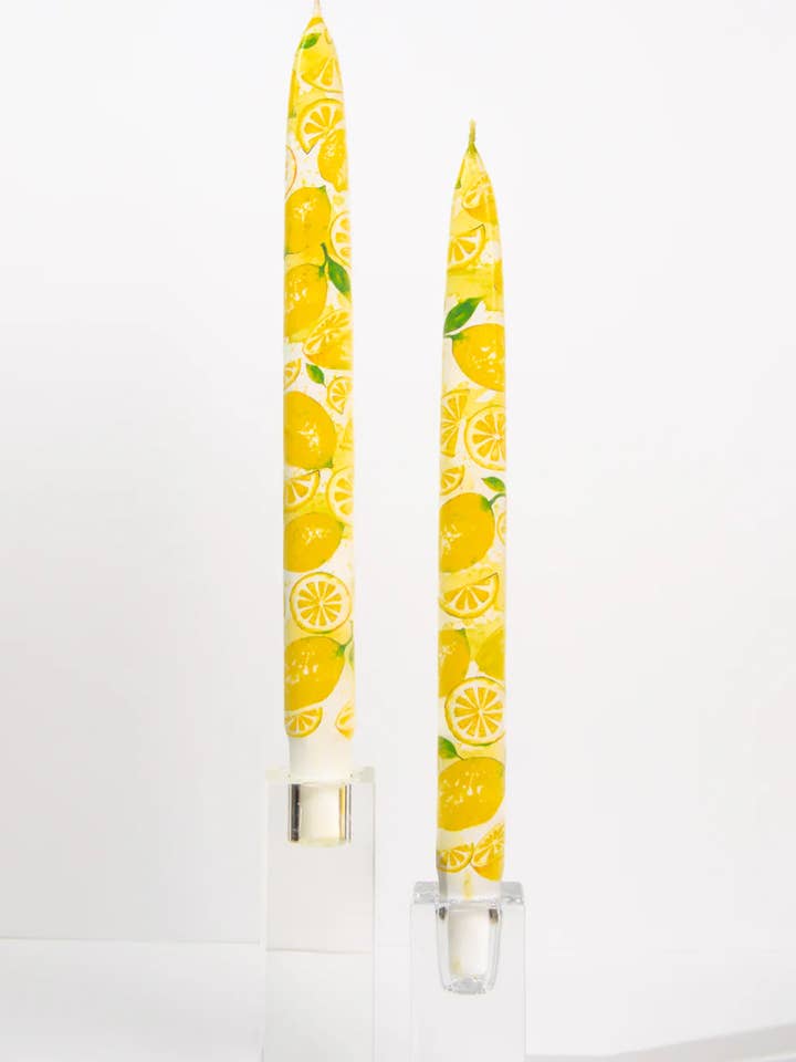 Bougies effilées - Citrons - Ensemble de 2 bougies effilées pour la vente par Flatyz EU