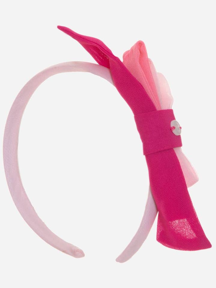 Banda de cabelo rosa com laço por atacado de Patachou