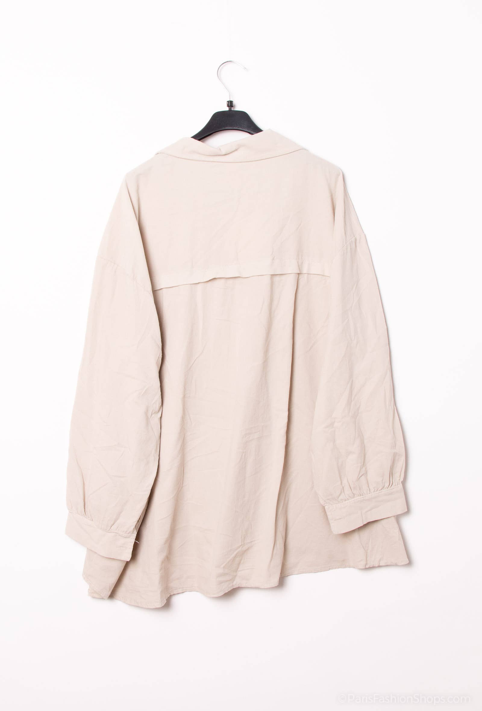 Pépouz' Paris – Großhandel Hemd mit Button-down-Kragen – Damen – GROßE GRÖSSE Weites Hemd aus leichtem Samt PC2548GT9