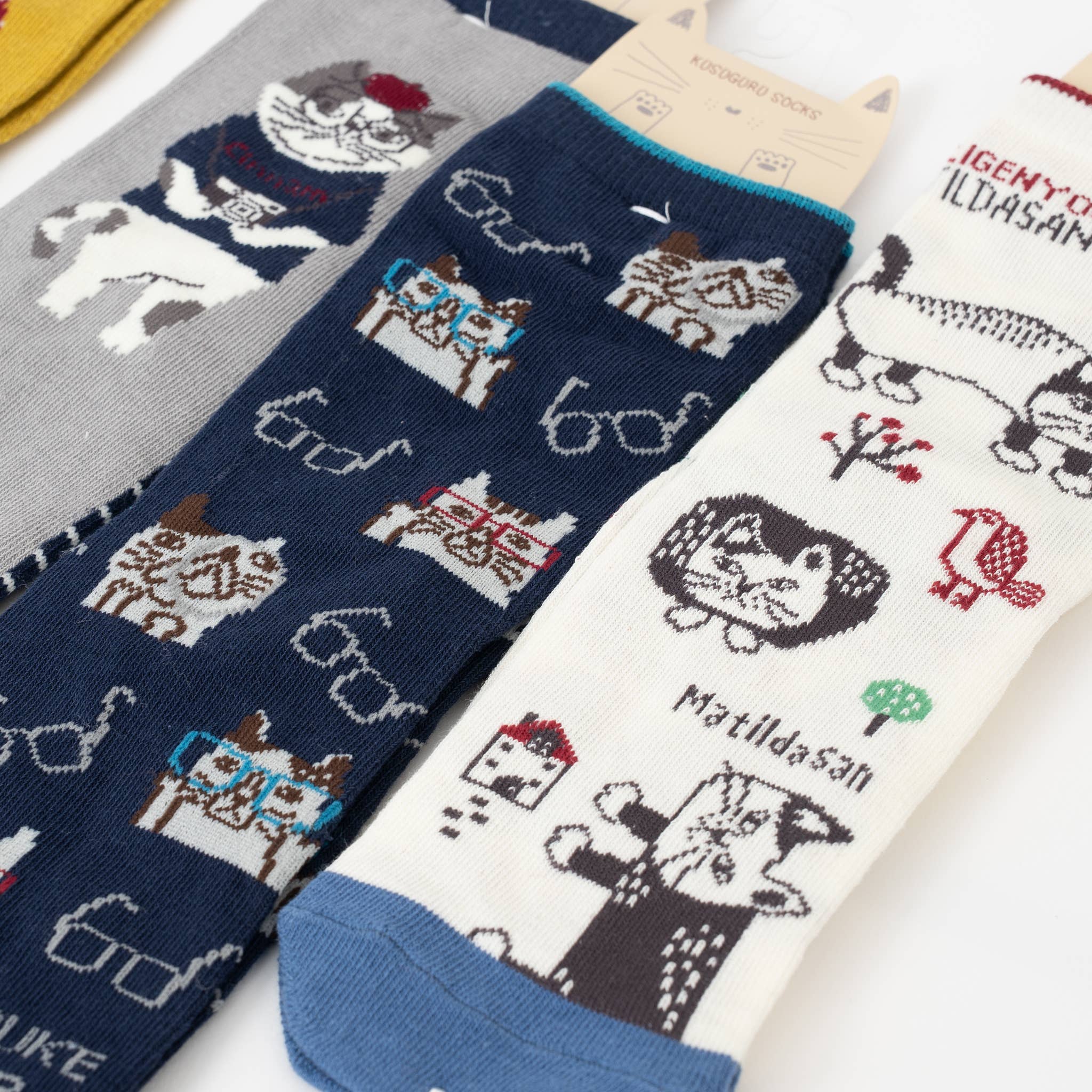 U PLUS INC - Wholesale Socks - Unisex - Whimsical Japanese Character Knit Crew Socks Kusuguru Japan7