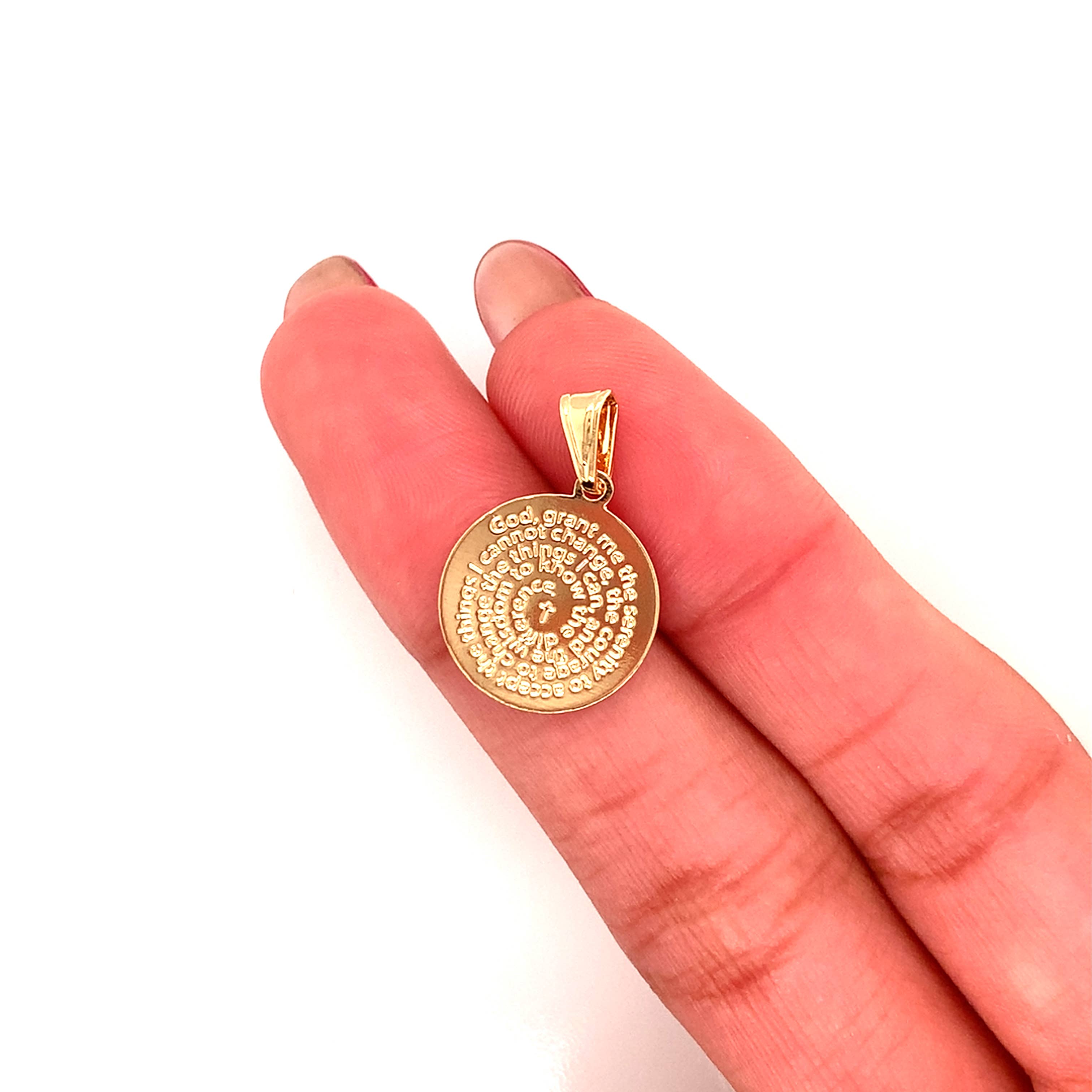 The Bead Bazaar - Wholesale Individual Charm/Pendant - Serenity Prayer Charm, Prayer for Serenity Pendant2