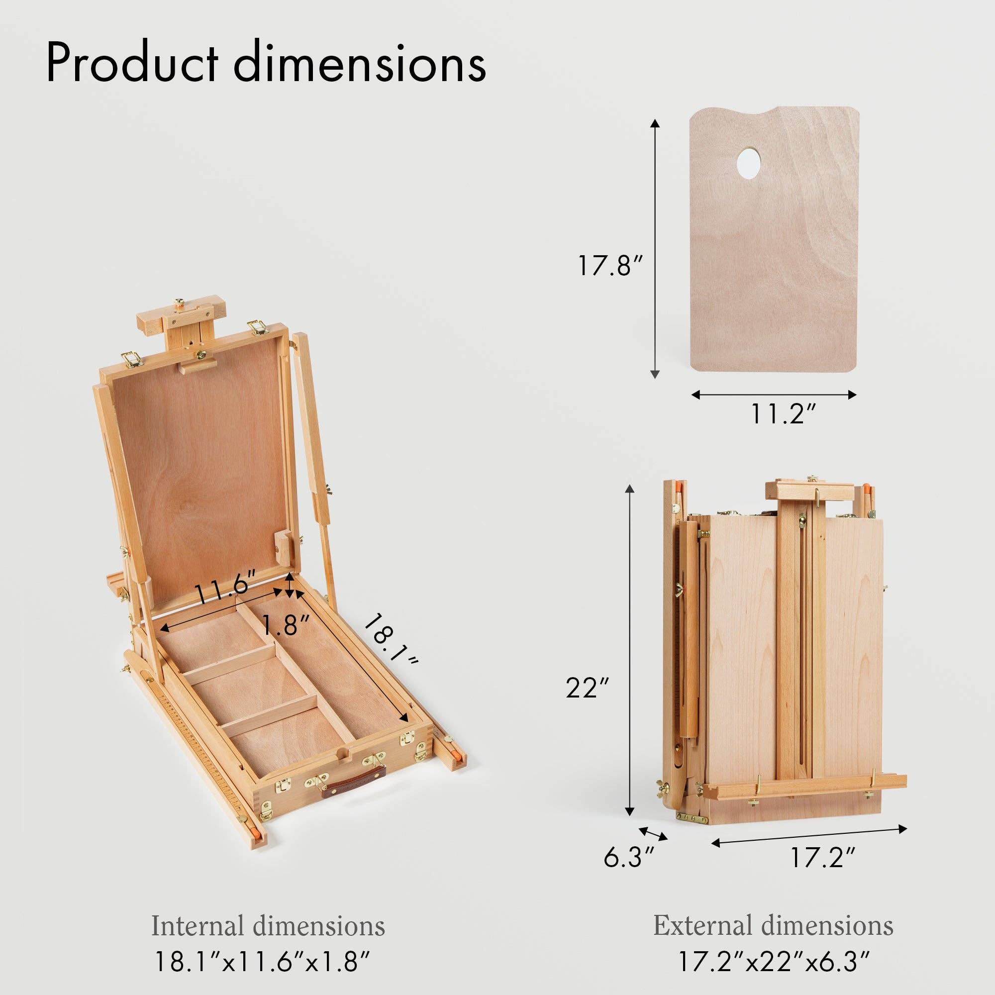 Artify - Wholesale Easel - ARTIFY Foldable Portable Beechwood Art Easel Field Easel1