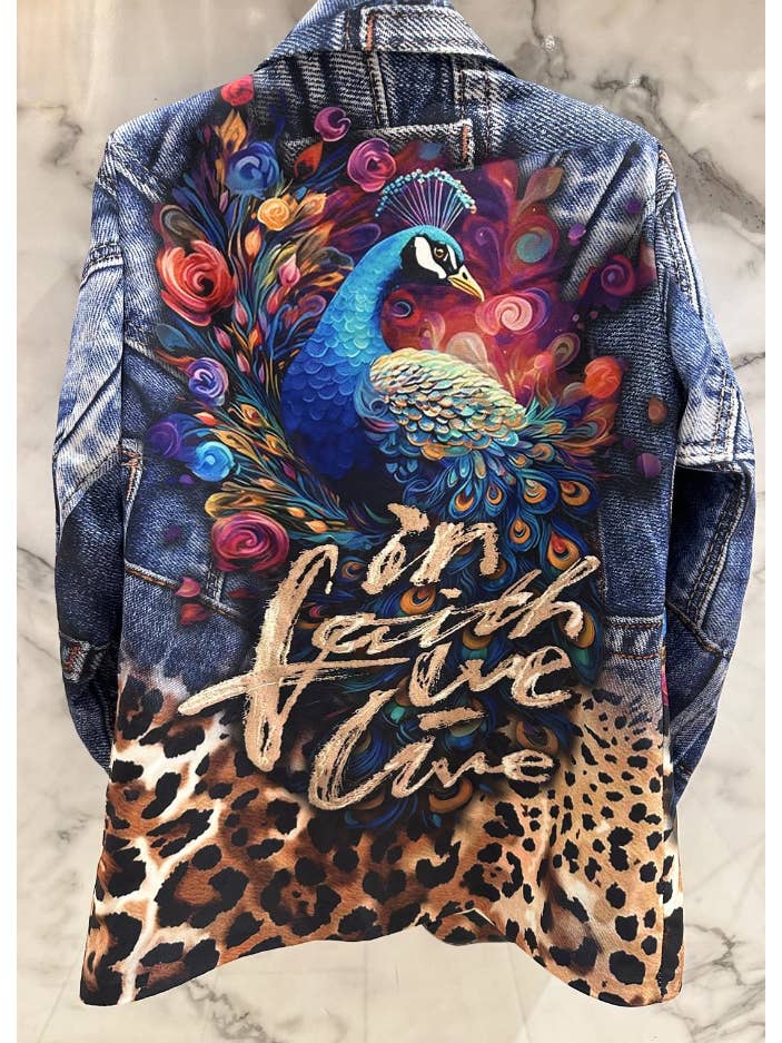 LOOWIE - Wholesale Blazer - Women's - LUDEN One Size Italian Parrot Leopard Print Blazer LOOWIE
