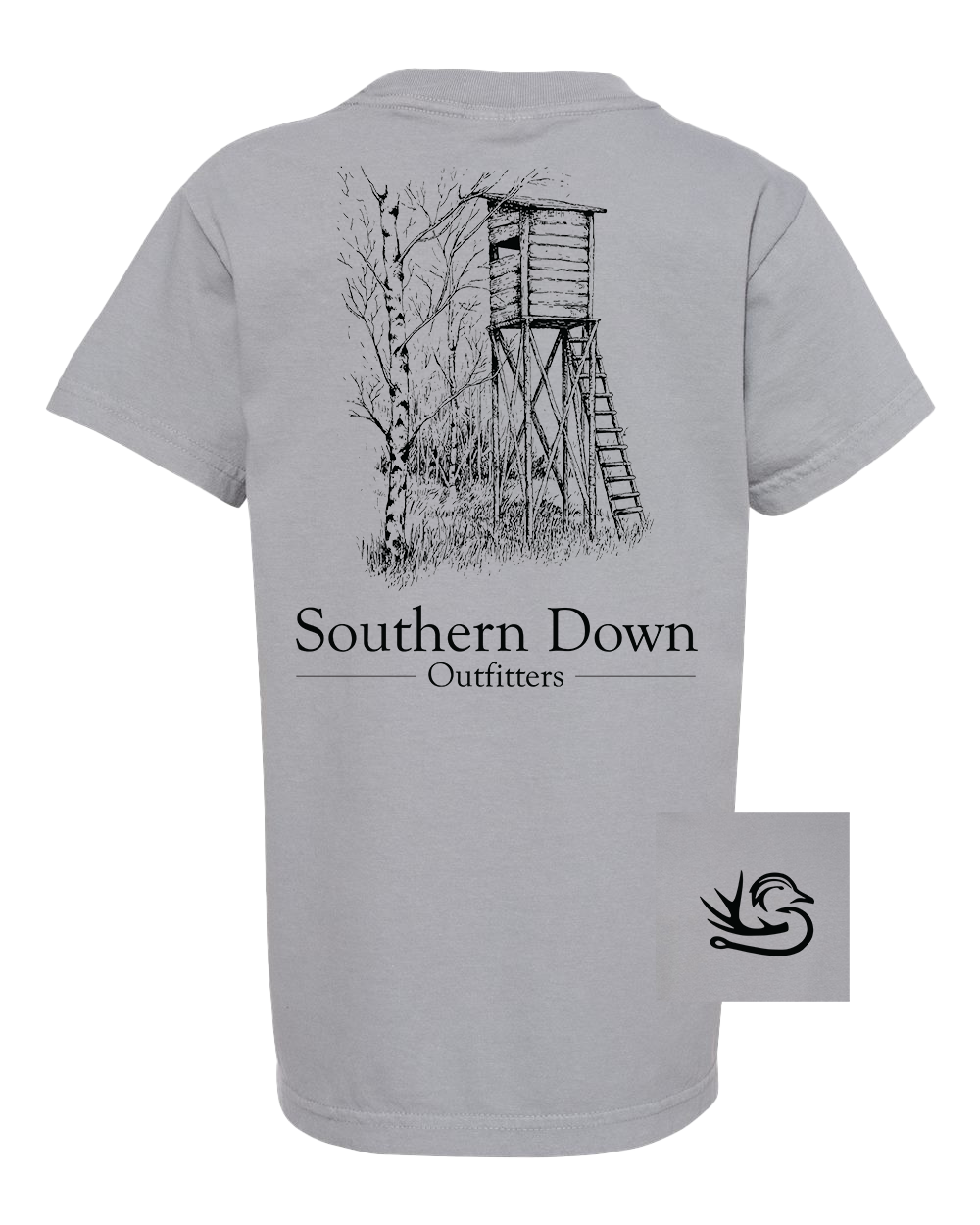 Southern Down Outfitters - Vente T-shirt sérigraphié – enfant - T-shirt Deer Stand pour jeunes0