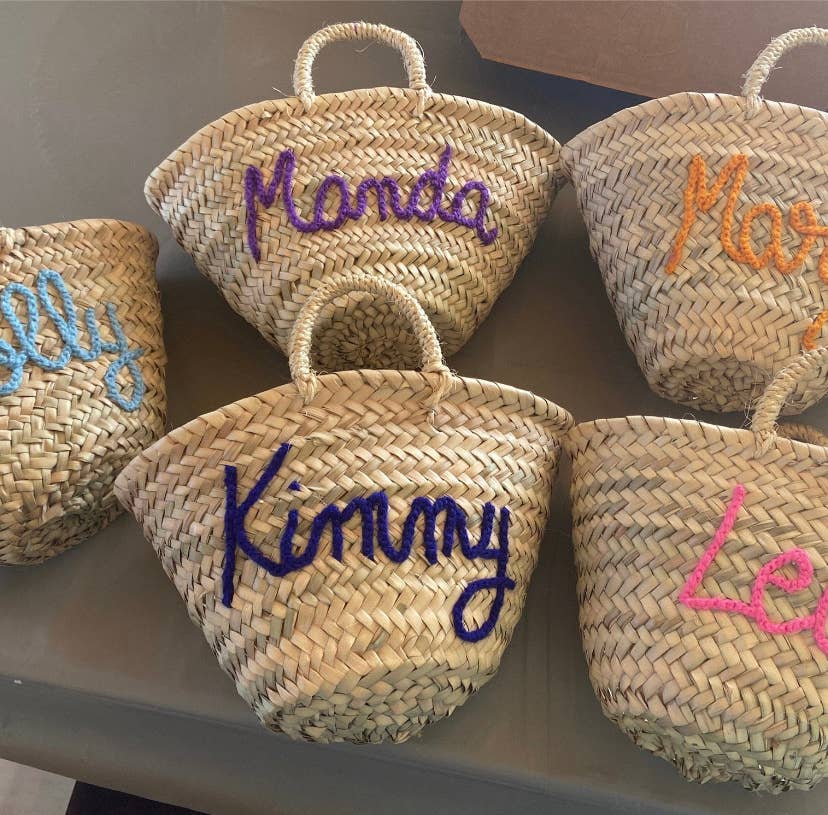 Mikwi - Wholesale Beach Bag - Personalized Beach Bag, Customized Straw - Palm Leaf Basket4