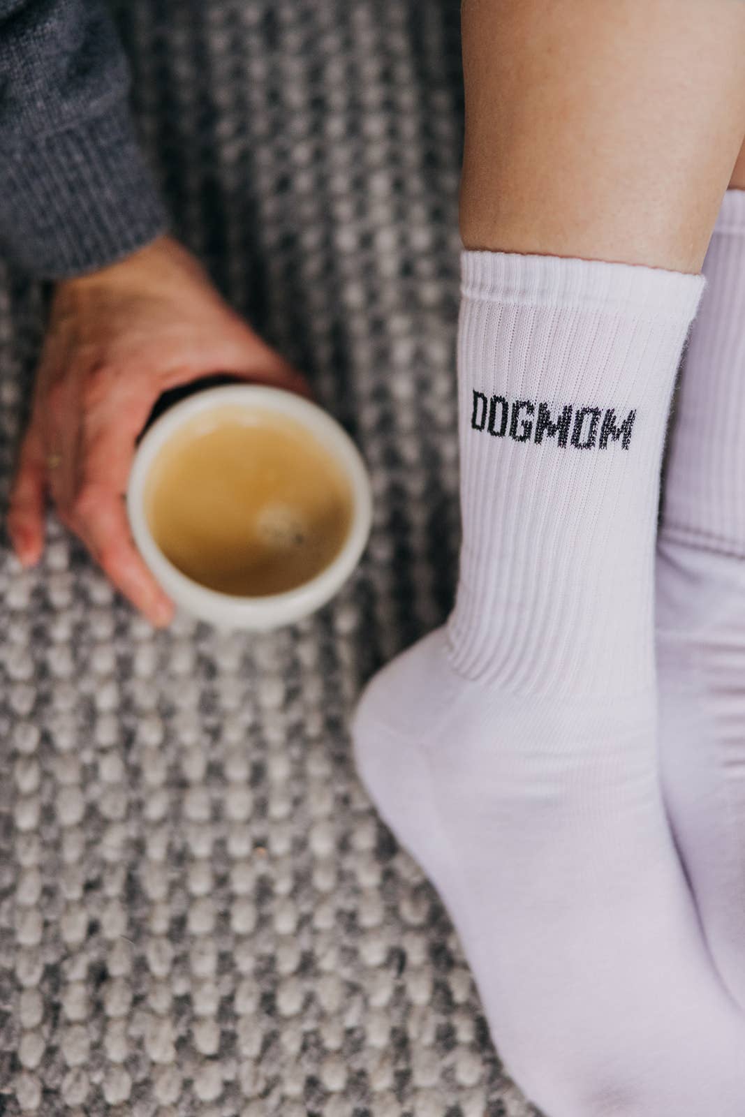 Lieblingspfote - Venta al por mayor Calcetines - Mujer - Calcetines blancos DOGMOM2