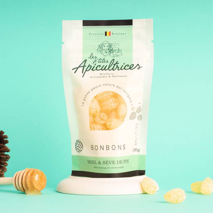 Bonbons saveurs sève de pin for wholesale by Les p'tites Apicultrices
