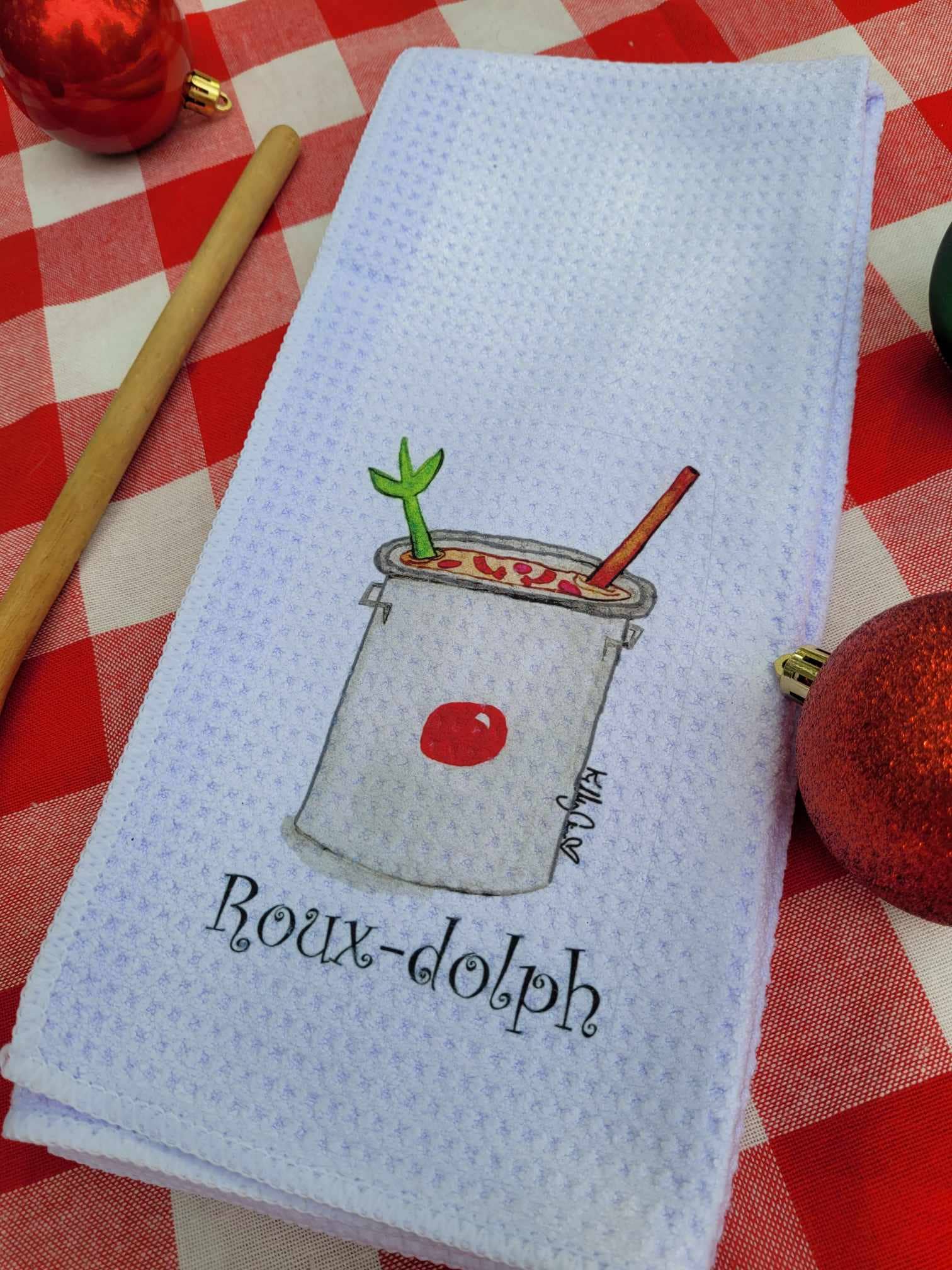 Kelly Airhart Studios - Wholesale Tea Towel - Christmas Tea Towel. Roux-Dolph8