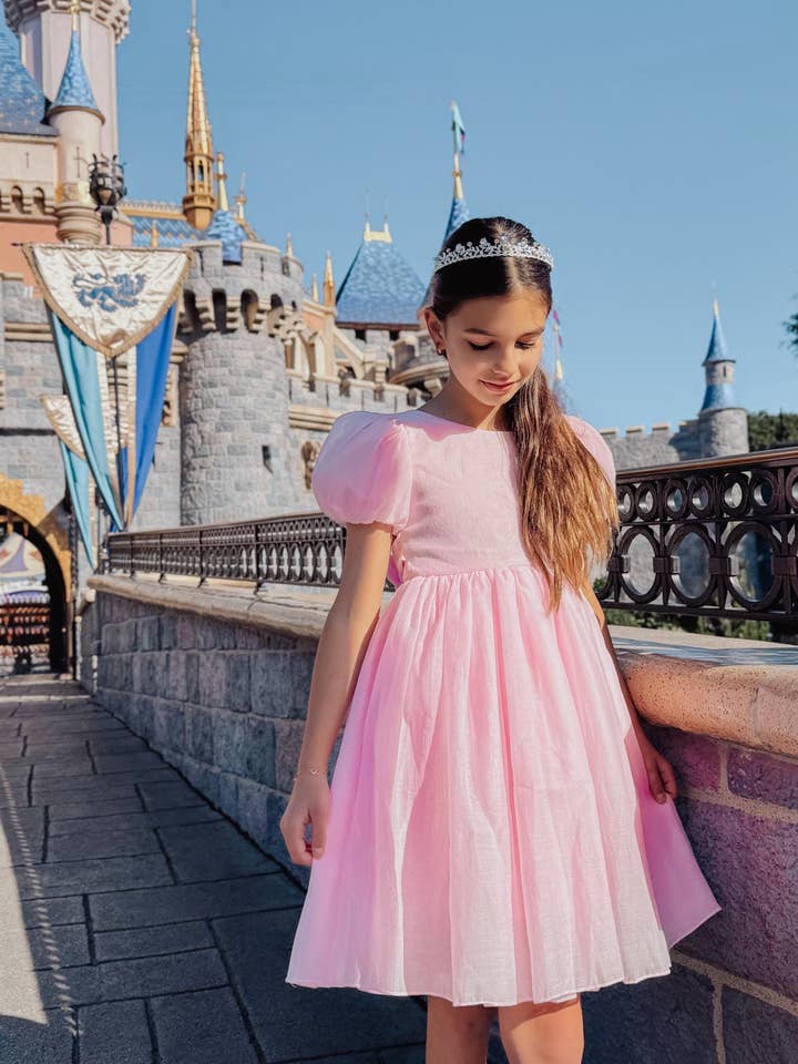 Delia Girls Light Pink Dress for wholesale by A Little Lacey