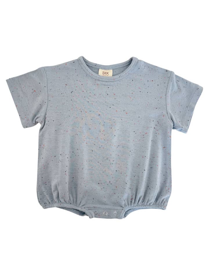 SIIX Collection - Wholesale Bodysuit (non-footed) – Baby - Glacier Speckle / T-Shirt Bubble