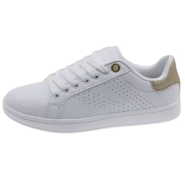 Women's White Comfort Sneaker Beppi-2212580 for wholesale by BeShoes Distribuição