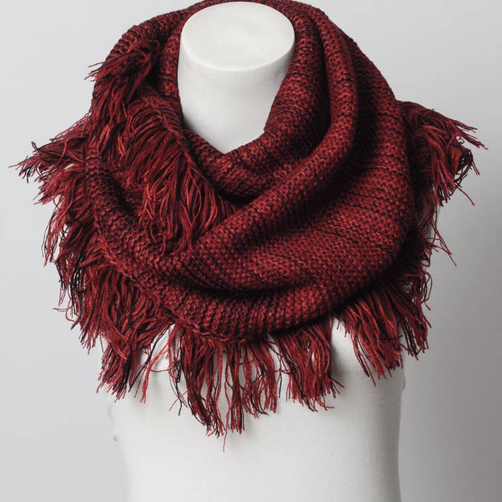 Leto Accessories - Wholesale Scarf - Women's - Soft and Warm Marled Knit Infinity Loop Scarf ♾️7
