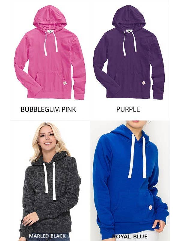 Vanilla Monkey - Wholesale Hoodie - Women's - Basic Fleece Pullover Hoodie21