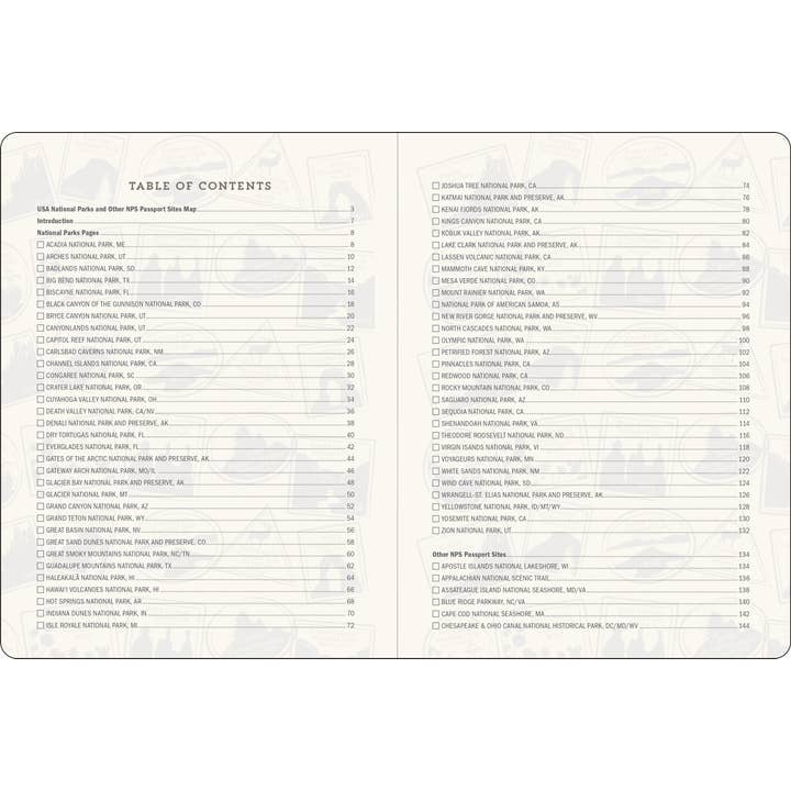 Peter Pauper Press - Wholesale Journal/Diary - USA National Parks Journal & Passport Stamp Book1