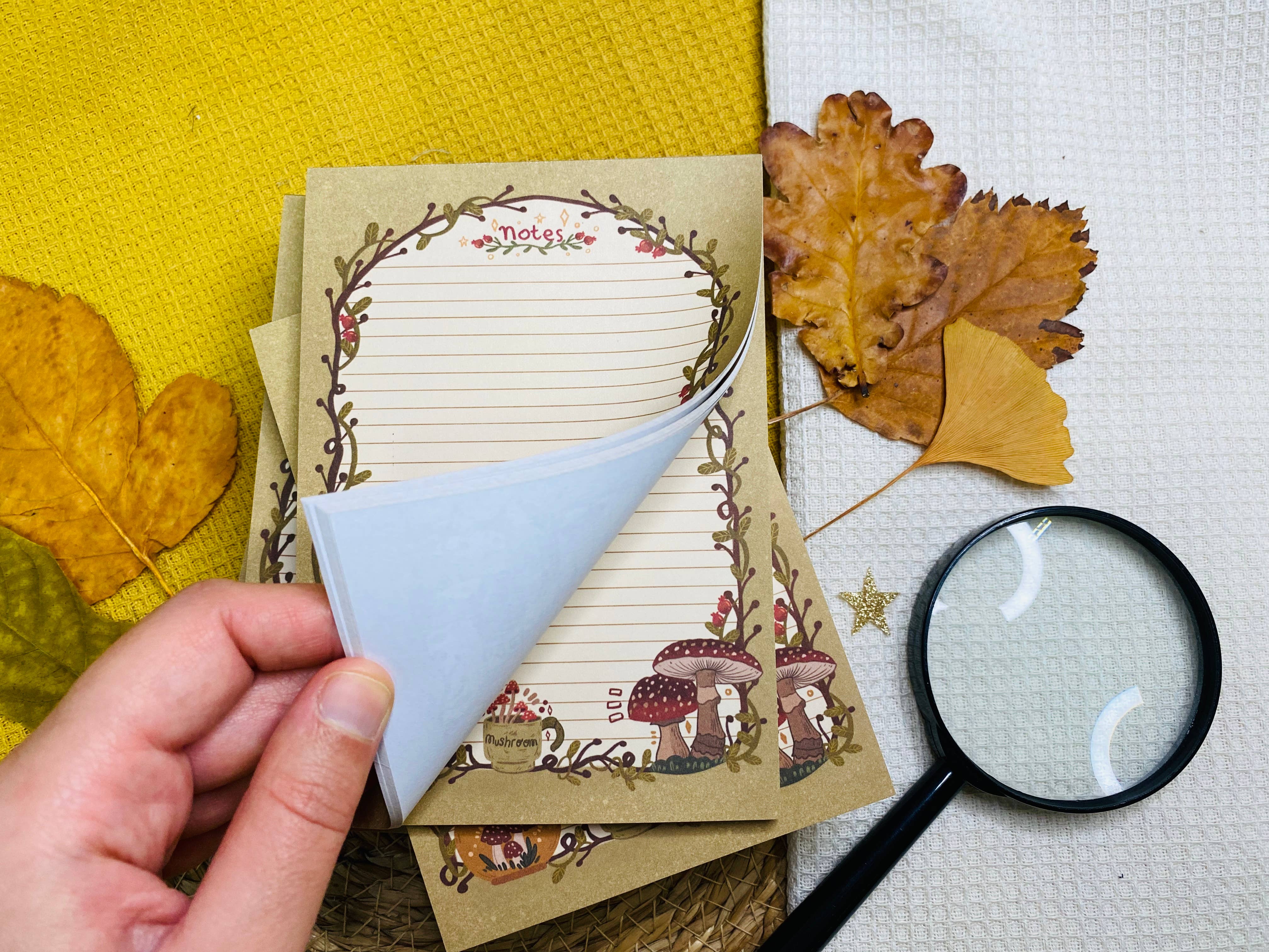 Split Moon Studios - Wholesale Notepad - NEW* Vintage Mushroom Notepad A6 To-Do List7