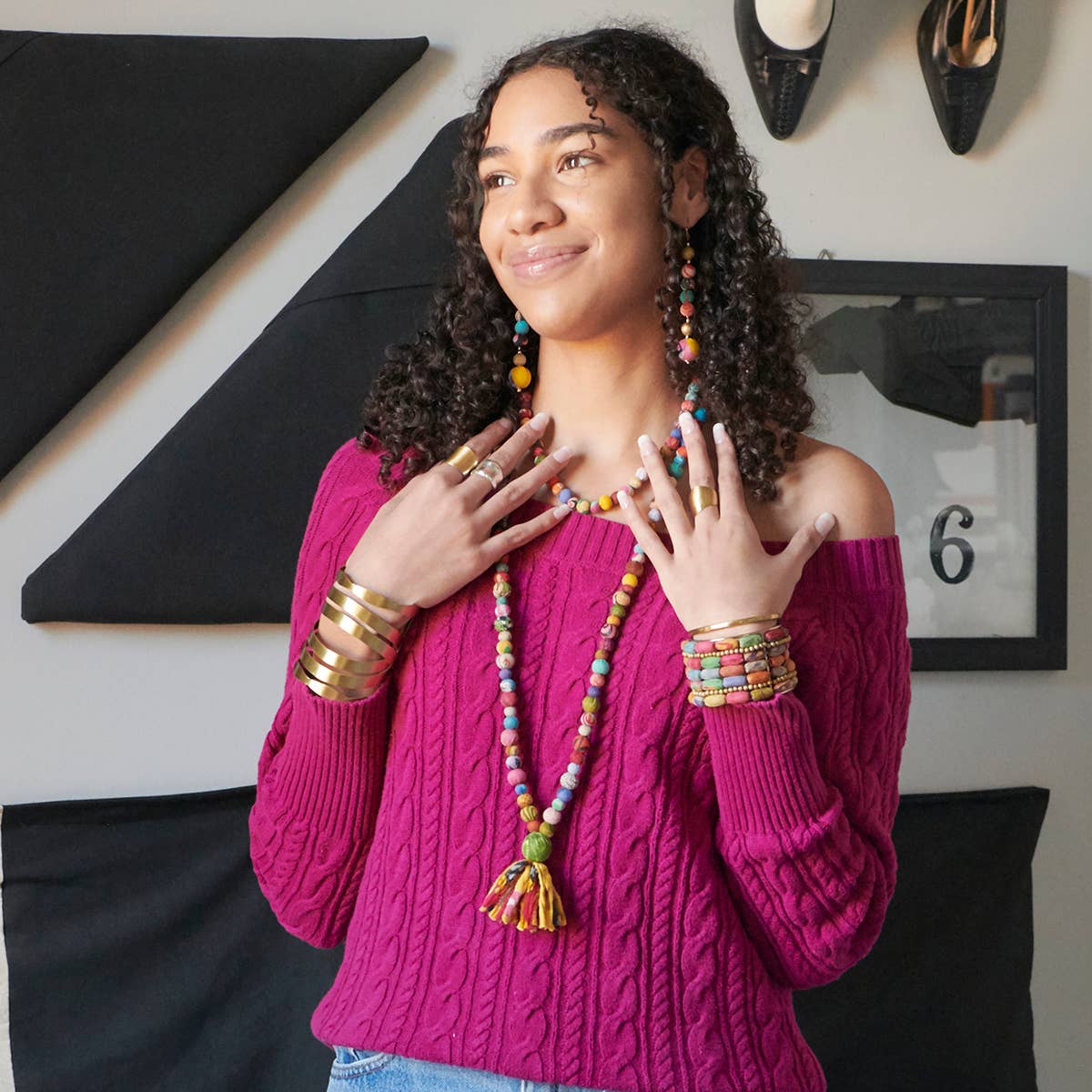 WorldFinds - Wholesale Cuff Bracelet - Ornate Arching Cuff - Gold2