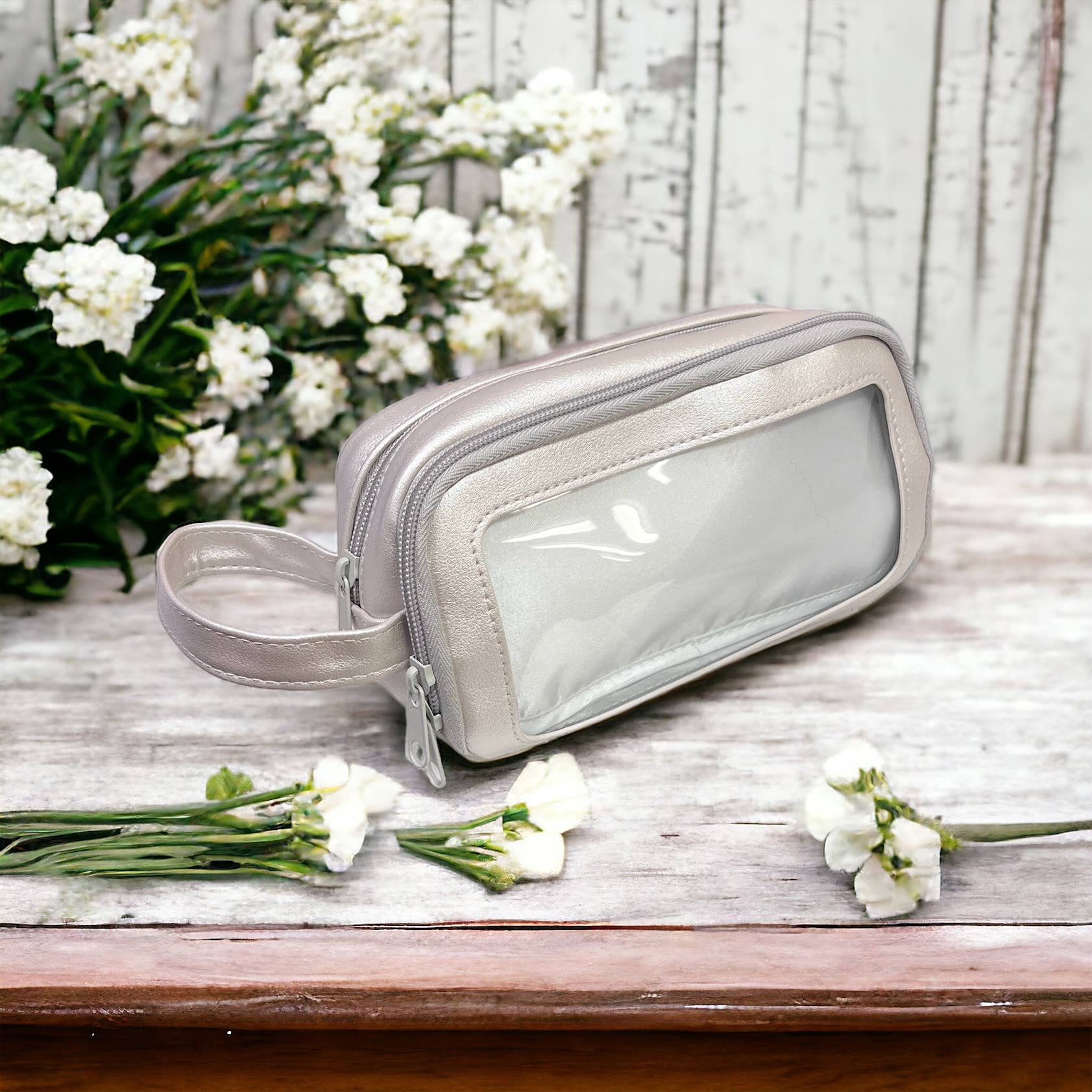 zizi&me - Vente Étuis/trousses à crayons - Pochette de rangement ITA avec fenêtre en vinyle transparent pour afficher les broches3