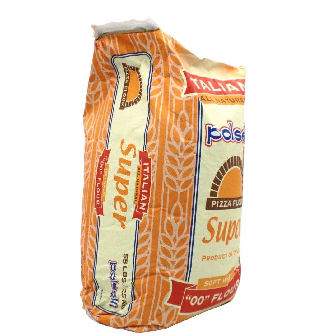 Wholesale Italian Food - Wholesale Flour - Polselli: 00 Pizza Flour (Super) 55 lbs. Bag1