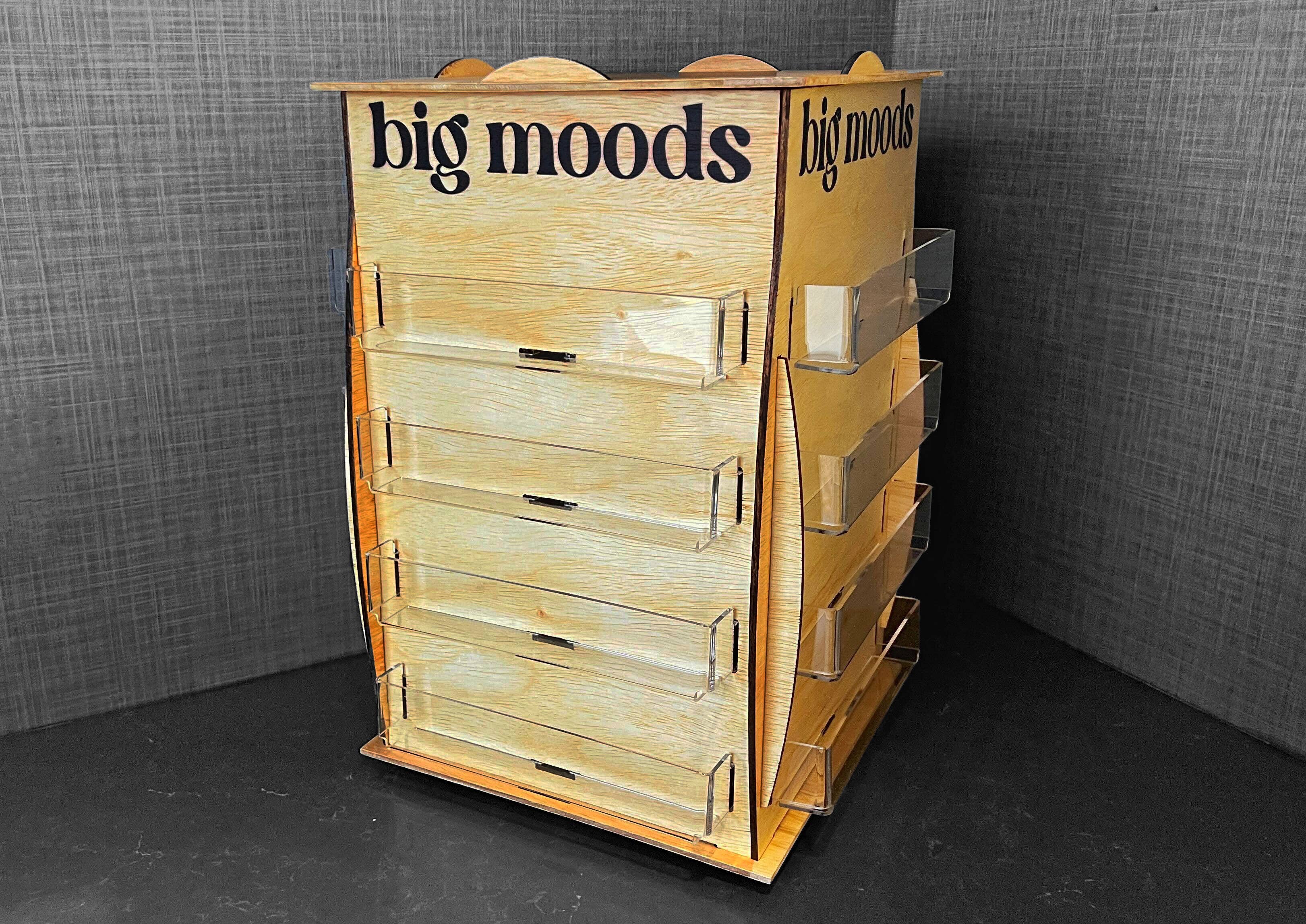 Big Moods - Wholesale Retailer Display - Paper & Novelty - 48 Count Spinner Sticker Stand Display