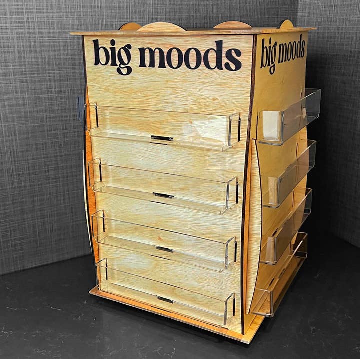 48 Count Spinner Sticker Stand Display for wholesale by Big Moods