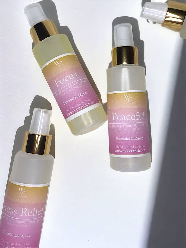 Essential Oil Sprays for wholesale by WaxT & Co.