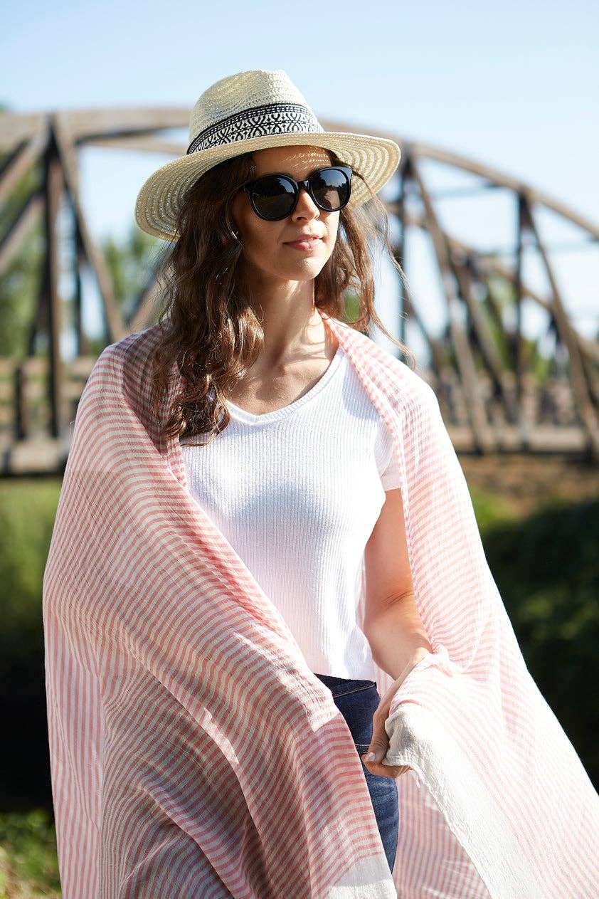 Hadley Wren – Großhandel Schal – Damen – Kleiner Streifen-Insektenschutz-Schal2