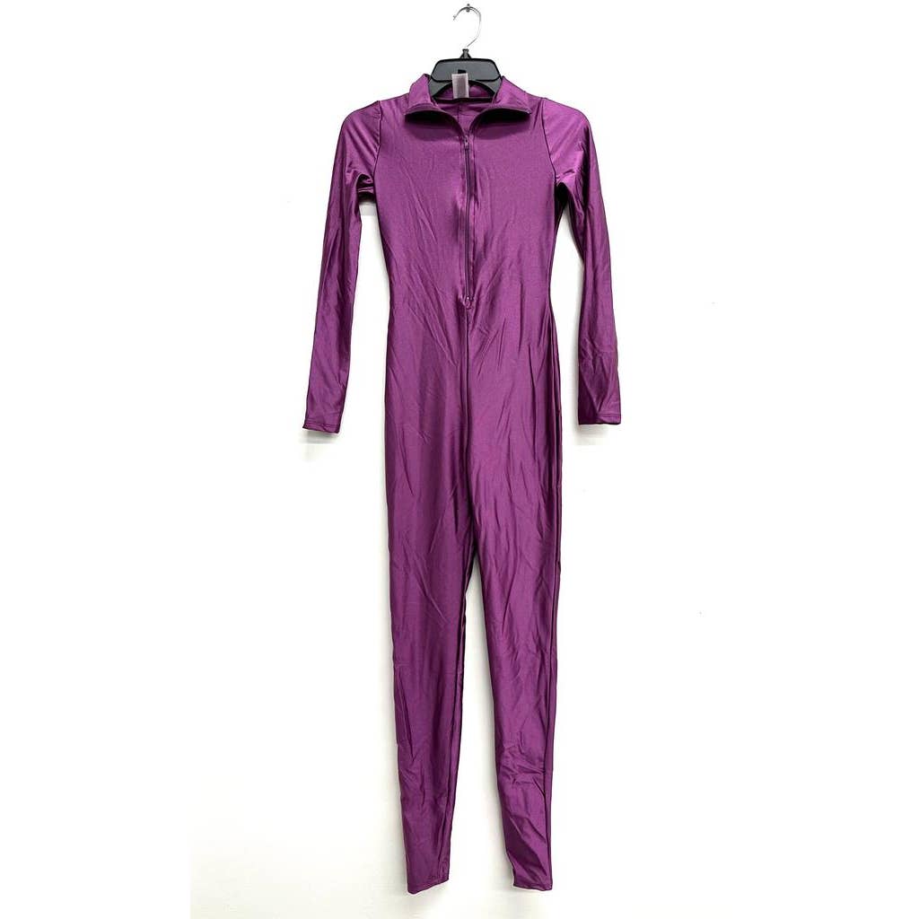 Uptown Apparel - Wholesale Jumpsuit - Women's - J5207 Shiny Front Zipper Stretch Catsuit9
