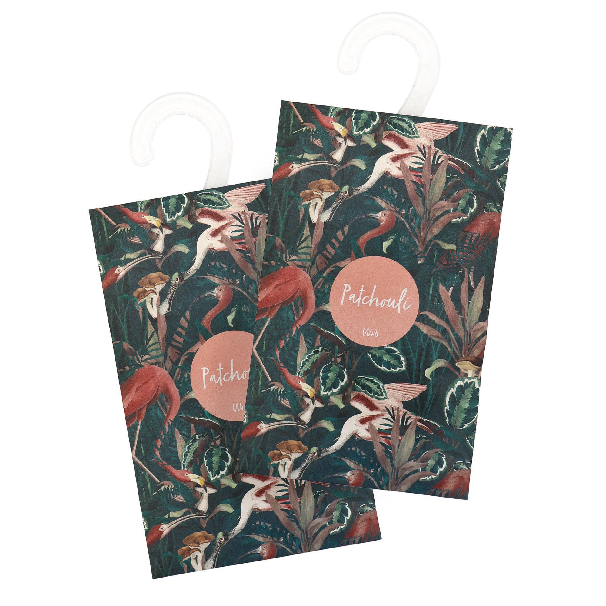 Robert Frederick Ltd – wholesale Sachet – Willow and Belle Scented Hanging Sachet - Set of 4 Patchouli - Jungle Green Design4