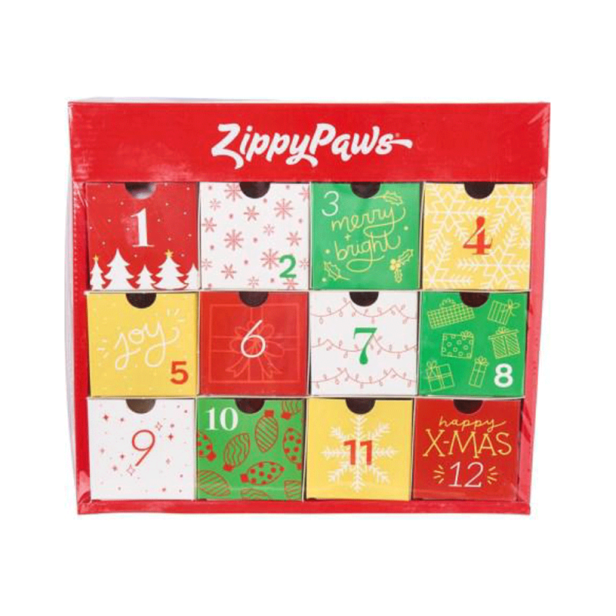 Playful Tail - Wholesale Pet Plush Toy - Dog - ZippyPaws Holiday Advent Calendar 12pc Dog Toy Set1