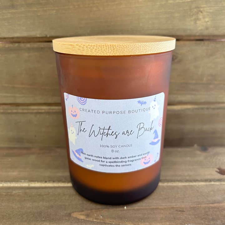 The Witches are Back - Soy Wax Candle - 8oz Tumbler for wholesale by Created Purpose Boutique