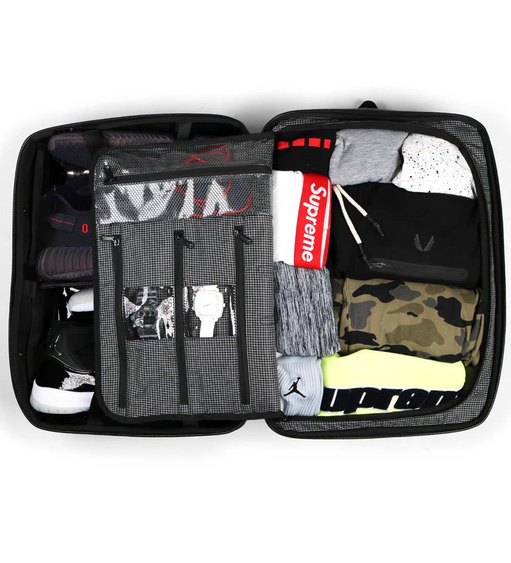 The Shrine - Wholesale Backpack - Unisex - Shrine Sneaker Weekender - Triple Black V34